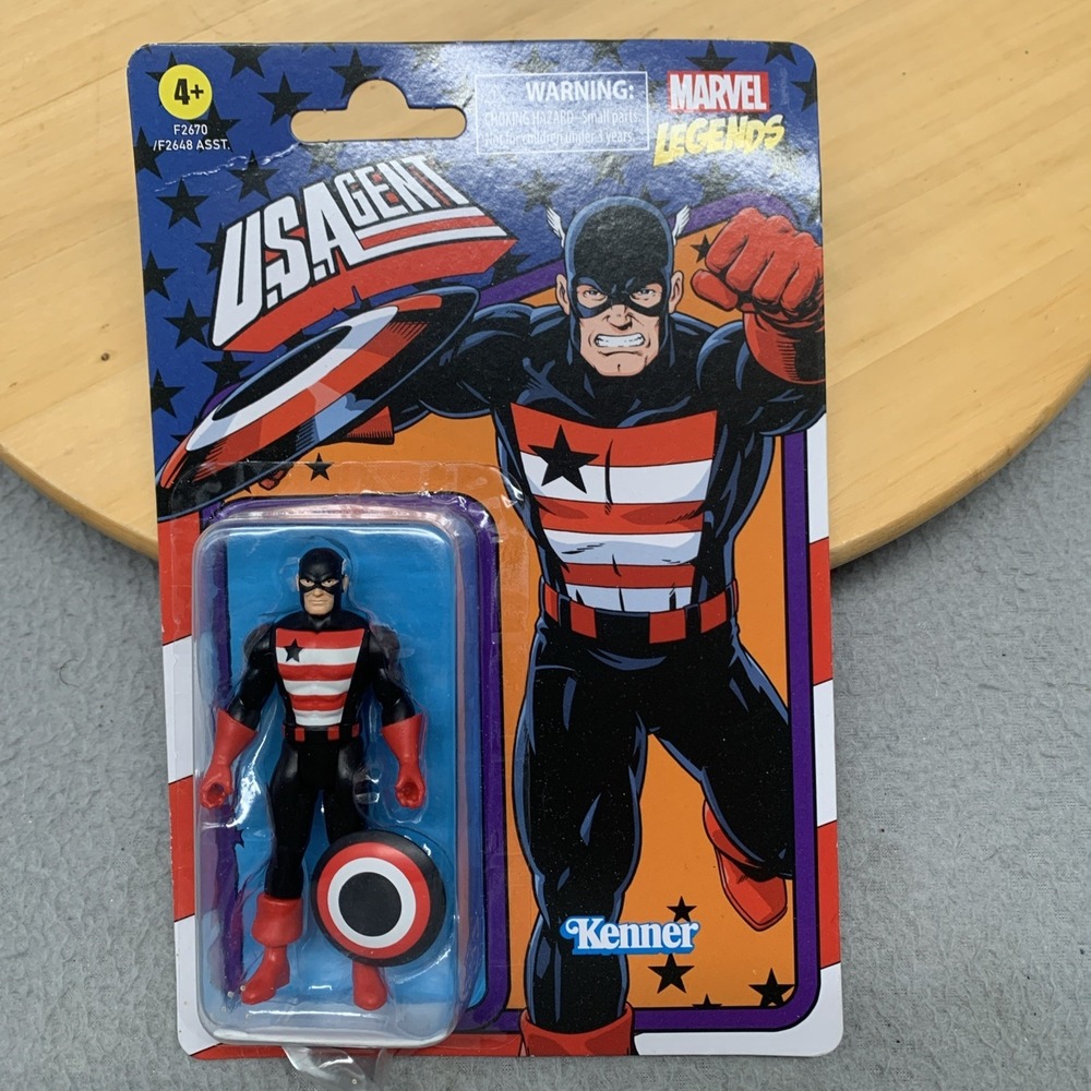 Marvel Legends Retro Wave 4 U.S. AGENT Captain America Kenner 3.75" Figure